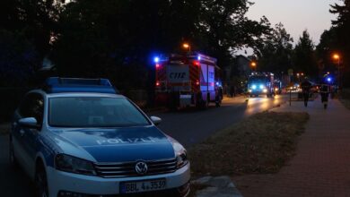 Bernau: Vermeintlicher Grossbrand in Ladeburg - Eberswalde