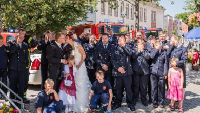 Feuerwehr-Hochzeit Bernau, Bernau, Feuerwehr Bernau, Hochzeit, Bernau LIVE, Barnim, Stadt Bernau, Info Bernau, Bernau LIVE