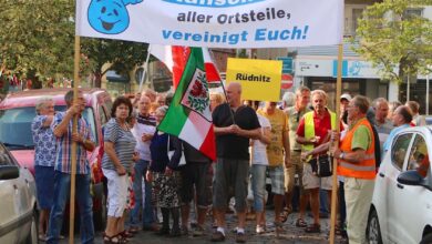 Bernau, WAV, Altanschliesserbeiträge, Dienstags-Demo Bernau, Berannt LIVE