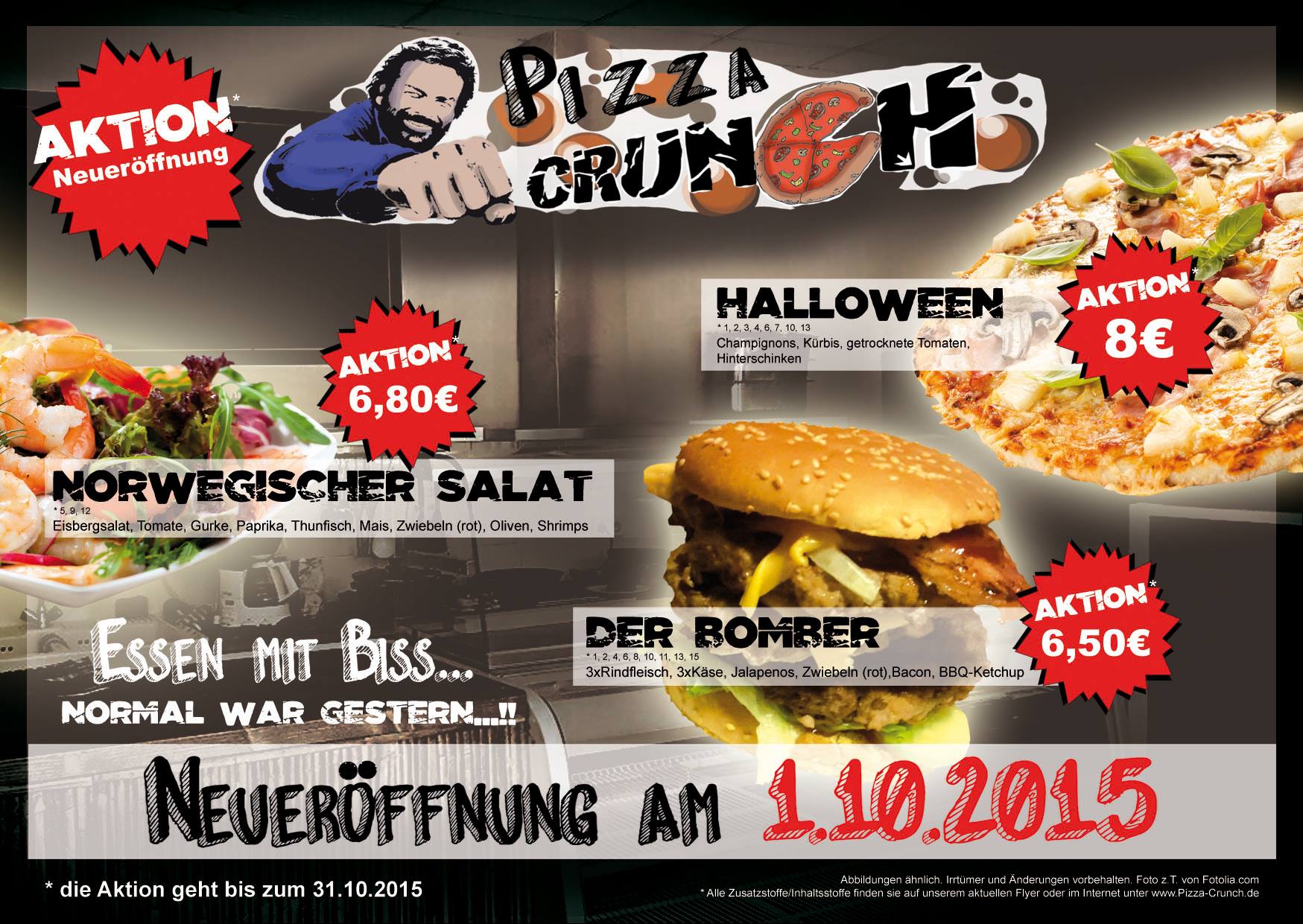 Neueröffnung in Bernau: Pizza Crunch - Pizzeria · Burger-Restaurant