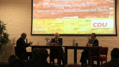 Bernau: CDU lud zur Podiumsdiskussion 25 Jahre deutsche Einheit