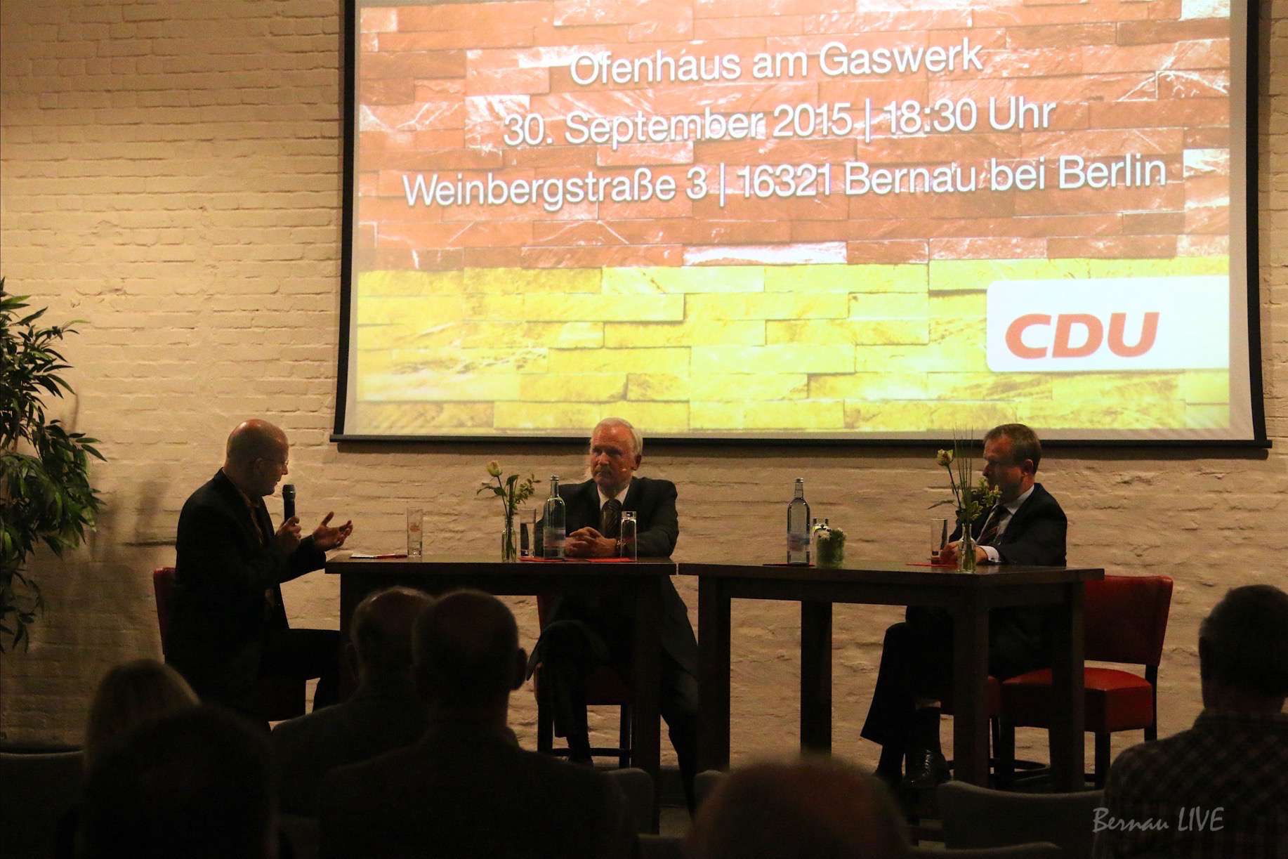 Bernau: CDU lud zur Podiumsdiskussion 25 Jahre deutsche Einheit
