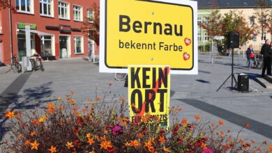 An ALLE: Flagge zeigen - NPD Kundgebung in Bernau
