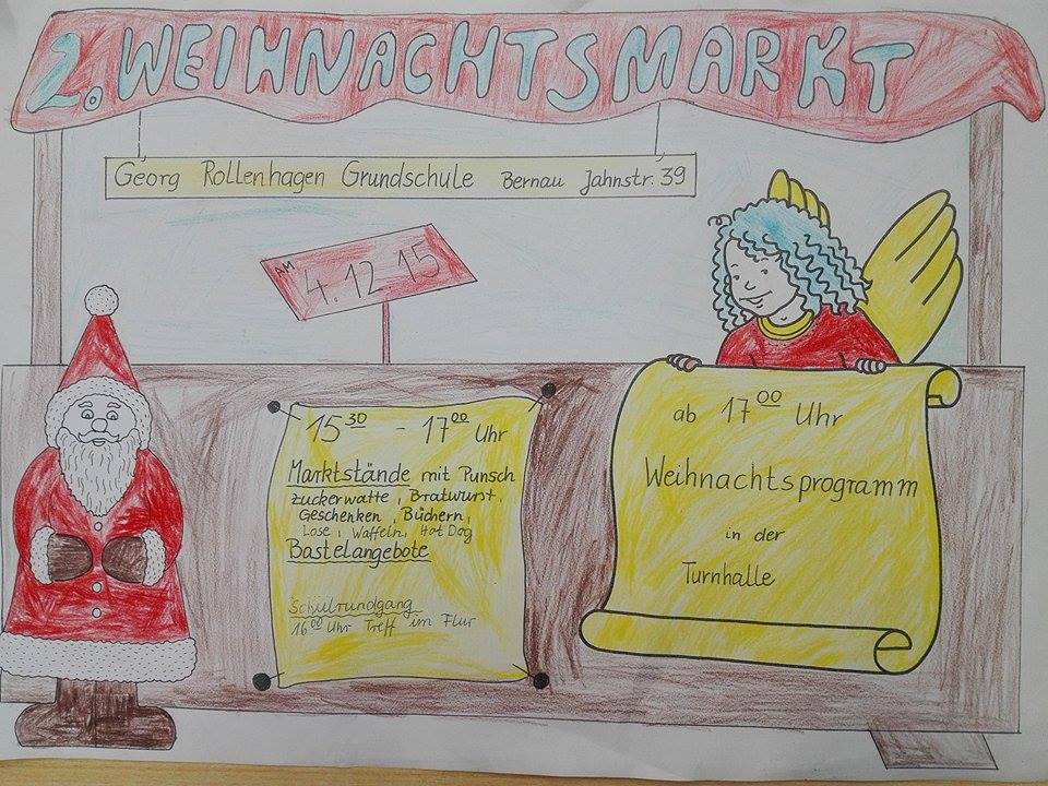 Weihnachtsmarkt in der Georg-Rollenhagen-Grundschule