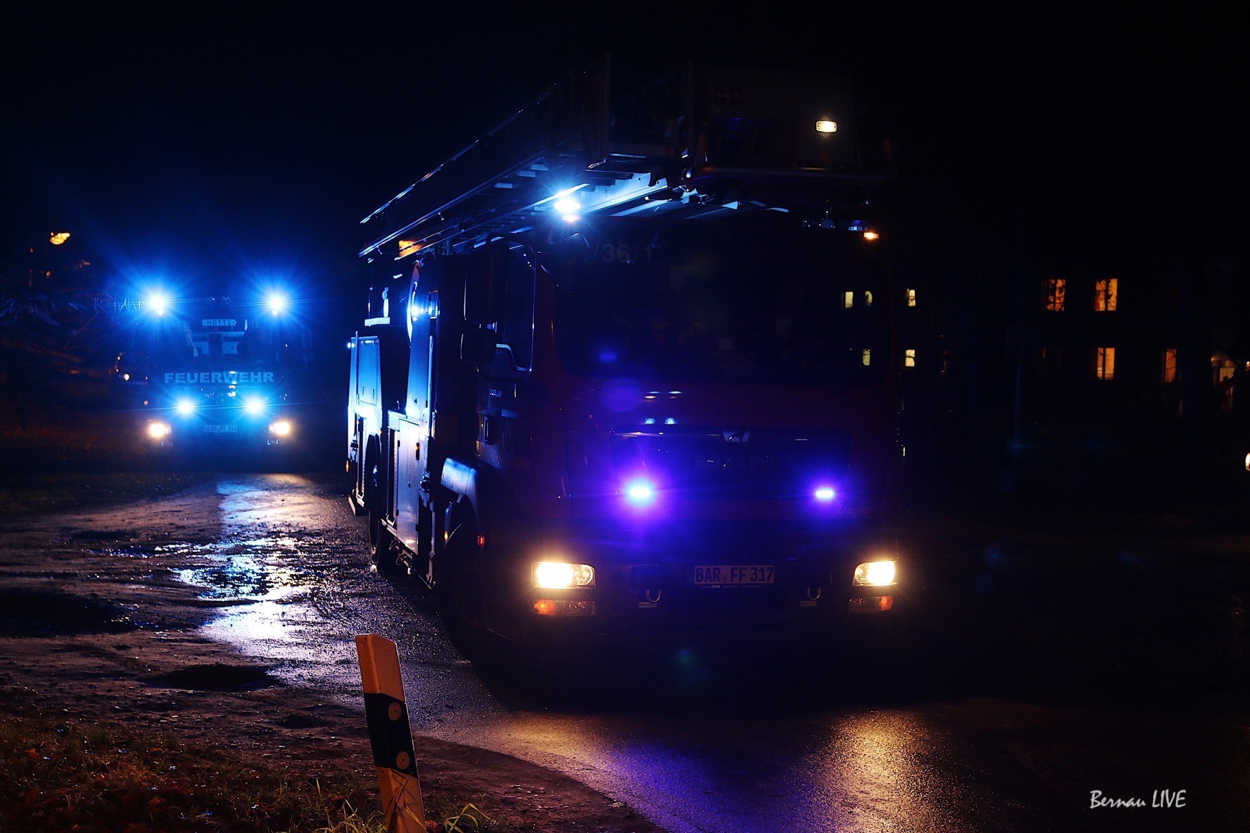 Bernau: Feuerwehreinsatz in der Lanker Strasse