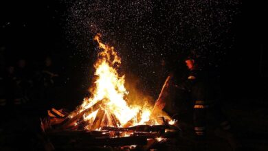 Bernau: Lagerfeuer Ladeburg