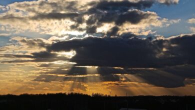 Sonnenuntergang in Bernau