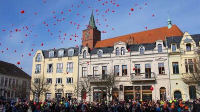 Bernau - Flshmob auf dem Bernauer Marktplatz