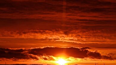 Sonnenuntergang über Bernau
