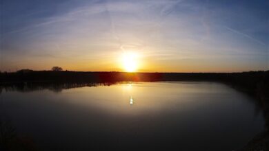 Sonnenuntergang am Gorinsee