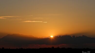 Bernau: Sonnenuntergang