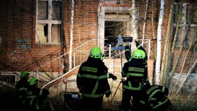 Feuerwehr Bernau - Feuer an der Schwanebecker Chaussee