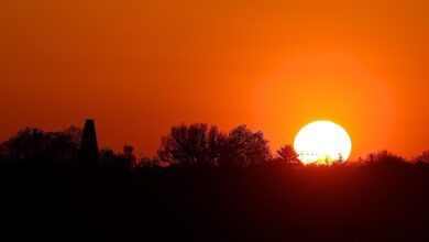 Sonnenuntergang Bernau