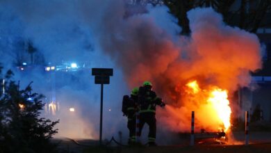 PKW Brand in der Jahnstrtasse Bernau
