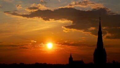 Sonnenuntergang in Bernau