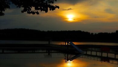 Strandbad Wukensee - Sonnenuntergang