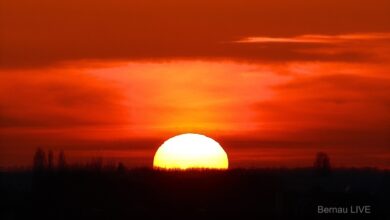 Bernau, Sonnenuntergang, Sommer