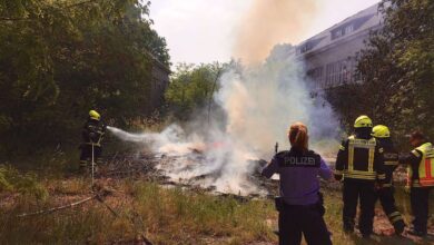 Flächenbrand Kaserne Bernau