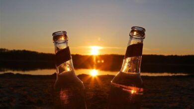 Barnim - Bernau: Sonnenuntergang am Gorinsee