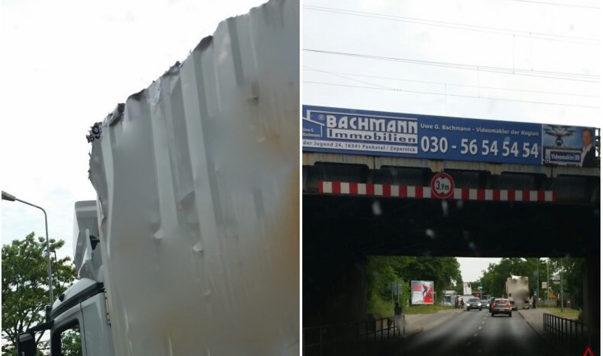 Verkehrsmeldung Bernau: LKW gegen Brücke 10 Unfall Bernau: Verkehrsmeldung - Brücke