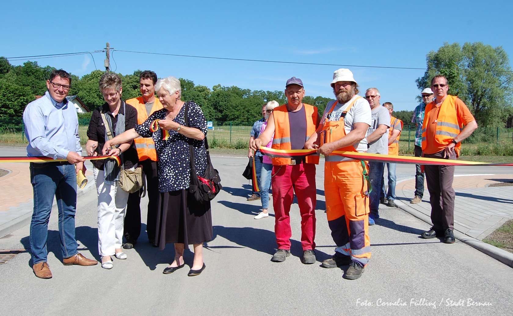 Schönow: Heinrich-Heine- und Torfstraße neu gebaut 1 Strassenbau in Schönow