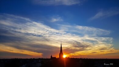 Sonnenuntergang in Bernau