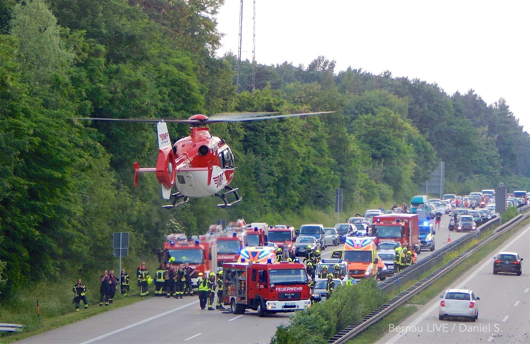 Bernau: Unfall auf der A11 sorgte für Vollsperrung