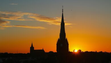 Bernau - Der Tag verabschiedet sich mit einem traumhaften Sonnenuntergang...