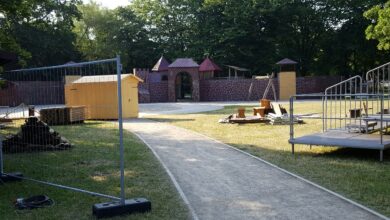 Hussitenfest Bernau 2016 - Aufbau