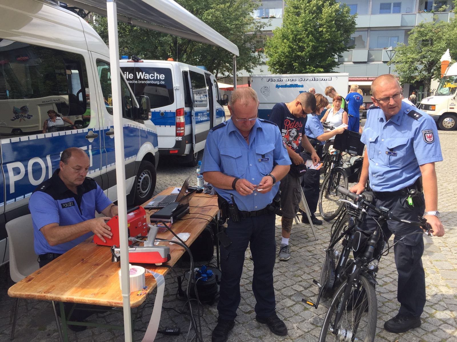 Kostenlose Fahrradcodierung der Polizei in Bernau und Zepernick