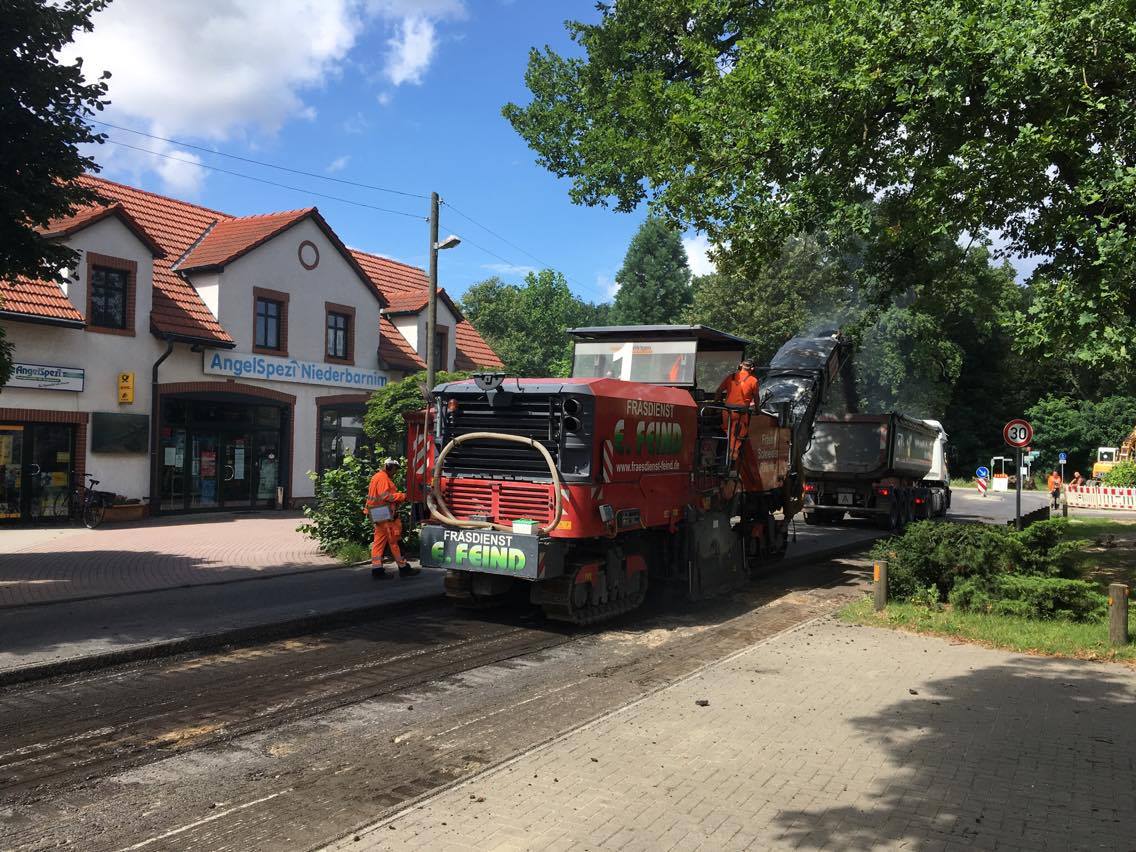 Bernau: Bauarbeiten für die Ortsdurchfahrt Schönow haben begonnen