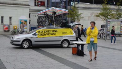 20. Radtour für die Menschenrechte - Zwischenstopp in Bernau