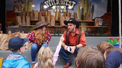Wild West auf den Parkplatz des E-Center Bernau