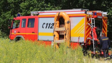 Kinder in Seenot - Feuerwehr Altenhof rettet 2 Kinder vom Grimnitzsee