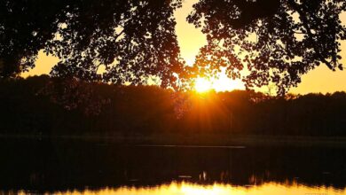 Sonnenuntargang am Gorinsee