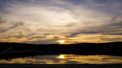 Biesenthal: Abendliche Grüße vom Strandbad Wukensee