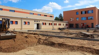 Bernau: Für 2,7 Millionen Euro - Endspurt bei der Zwei-Feld-Sporthalle in Schönow