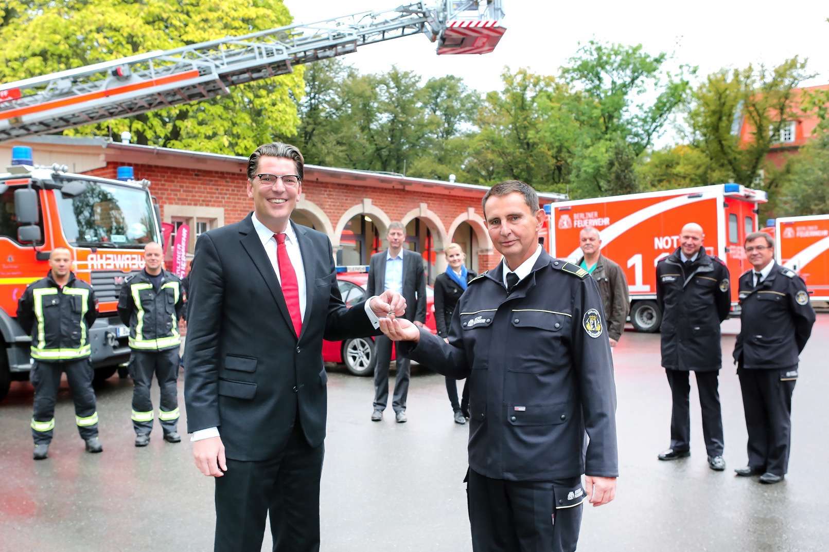 Neuer Rettungswagen-Standort der Berliner Feuerwehr in Berlin-Buch