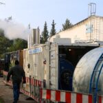 Wiederaufbau nach Großbrand - BHKW in Bernau Friedenstal 15 Stadtwerke Bernau: Mobile Heizzentrale am Netz – Wärmeleistung ist jedoch eingeschränkt