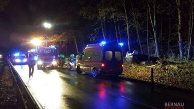 Verkehrsmeldung Bernau: Vollsperrung der Wandlitzer Chaussee - Unfall