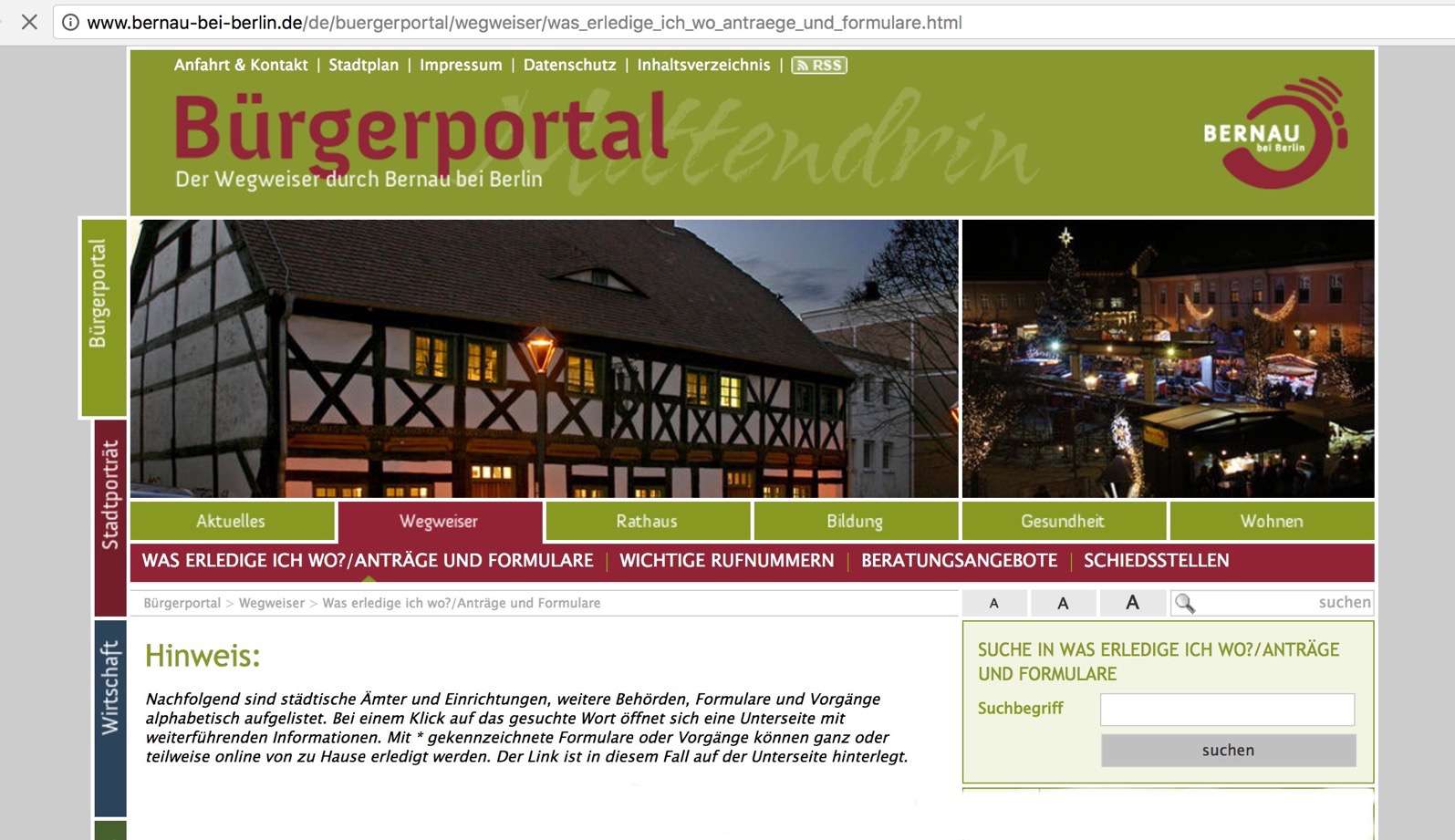 Bernau: Neue Online-Services des Einwohnermeldeamts verfügbar