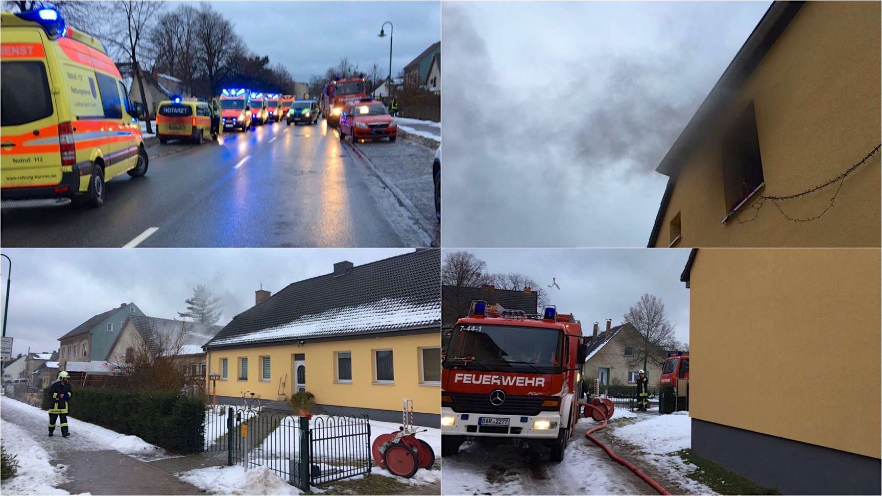 Wohnungsbrand in Werneuchen - Familie bittet um Hilfe