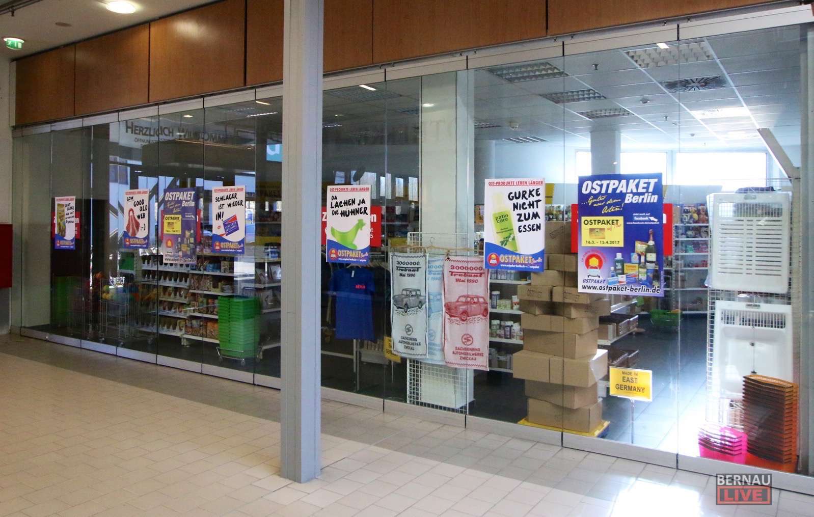 Ostalgie in der Bahnhofs-Passage - Laden mit "Ostprodukten" eröffnet