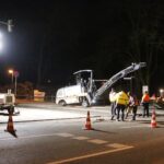 20 Tonnen Asphalt für die Kreuzung an der Jahnstraße in Bernau 20 Bernau LIVE