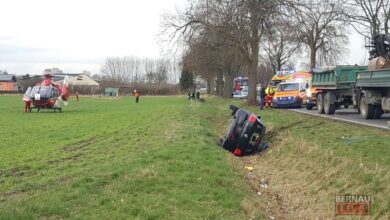 Vor wenigen Minuten kam es zu einem schweren Verkehrsunfall auf der B2, Bernauer Chaussee.