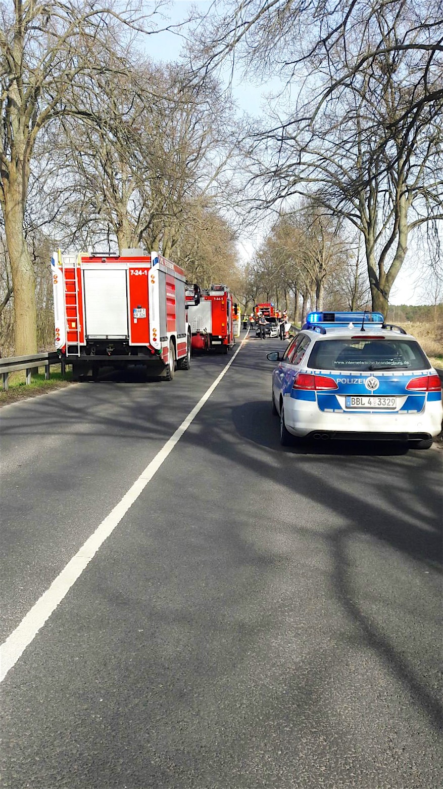 Schwere Unfälle bei Tiefensee und in Basdorf (Beteiligung eines RTW)