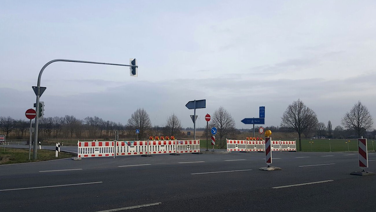 Autobahnauf-/abfahrt Bernau-Süd bleibt bis 03. April 2017 dicht
