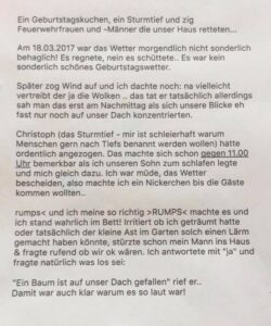 Klosterfelde: Ein herzliches Dankeschön an die Feuerwehr 2 Bernau LIVE - Dein Stadtmagazin