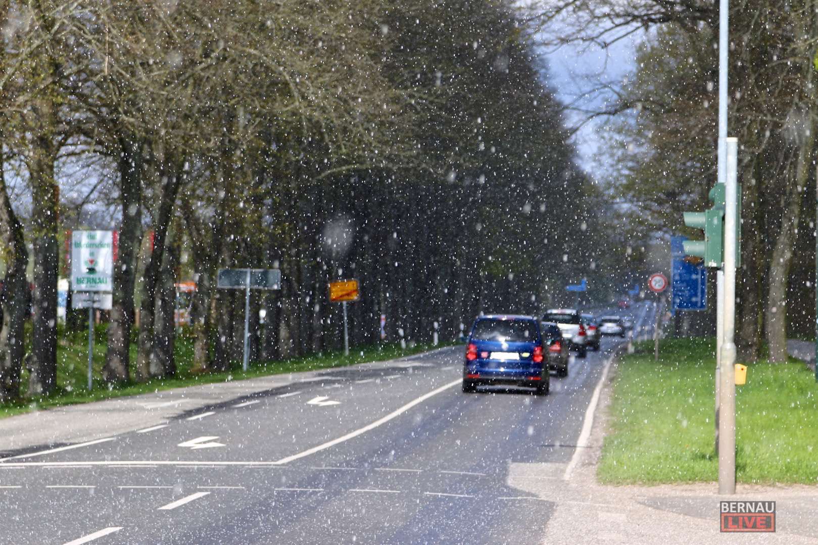 Typisch April? Graupel- und Schneeschauer in Bernau