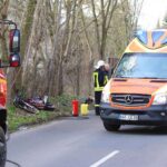 Schwerer Verkehrsunfall zwischen Motorrad und LKW in Albertshof 4 Bernau LIVE